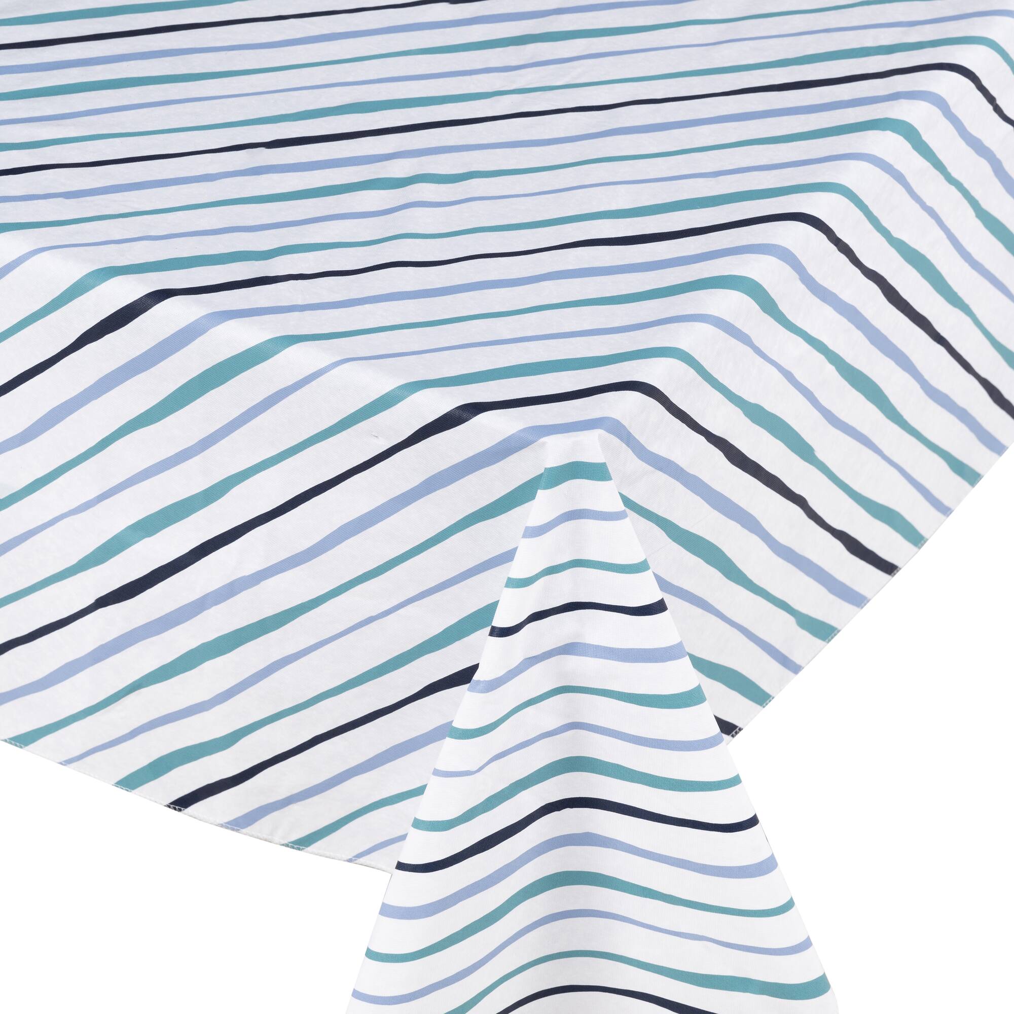 52" x 70" Blue & White Stripes Table Cloth by Celebrate It™